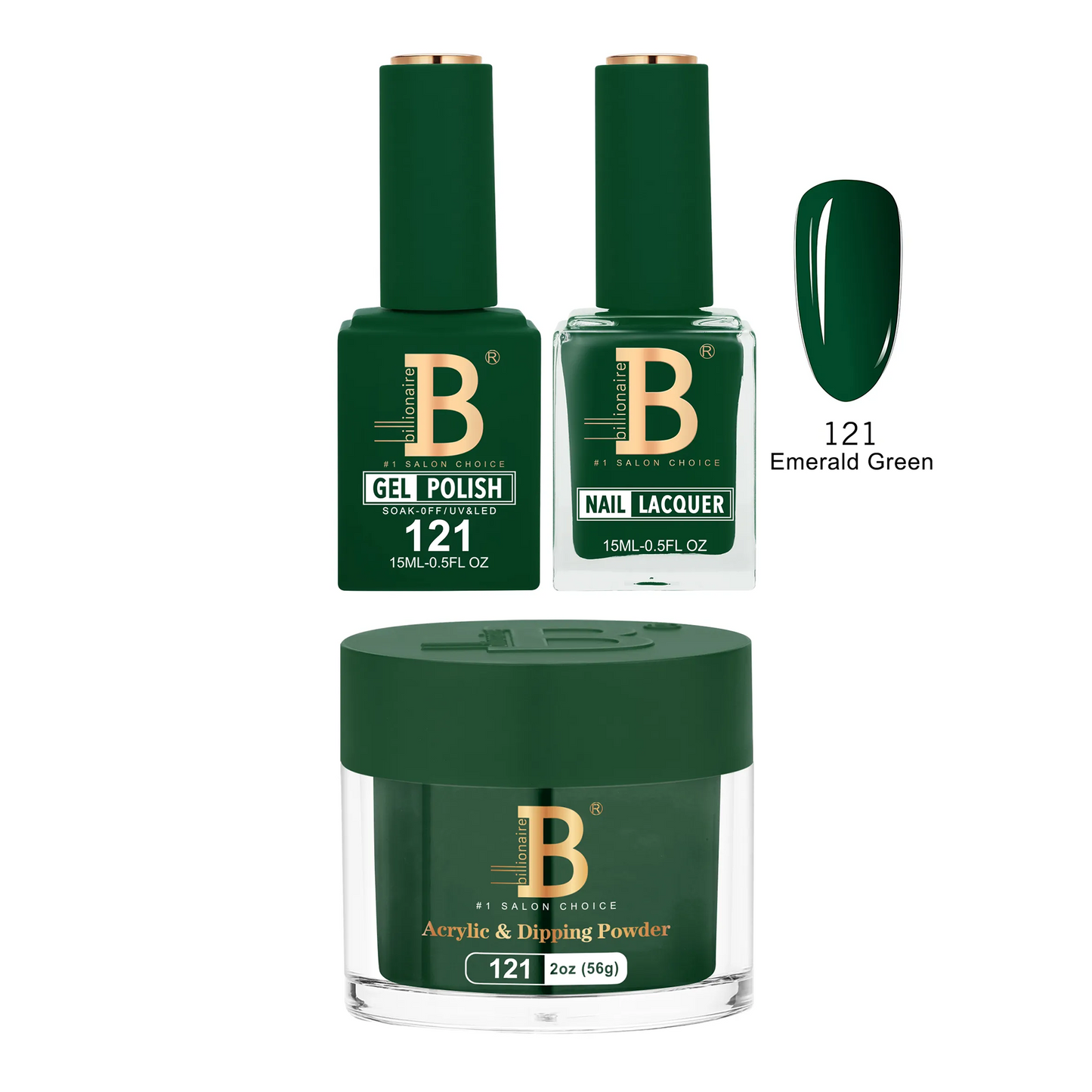 Billionaire Trio Imperial 121 Emerald Green