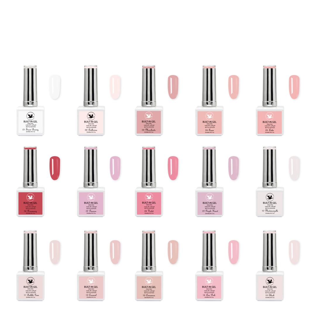 Built-In Gel Bottle ULTIMATE COLLECTION 16 COLORS