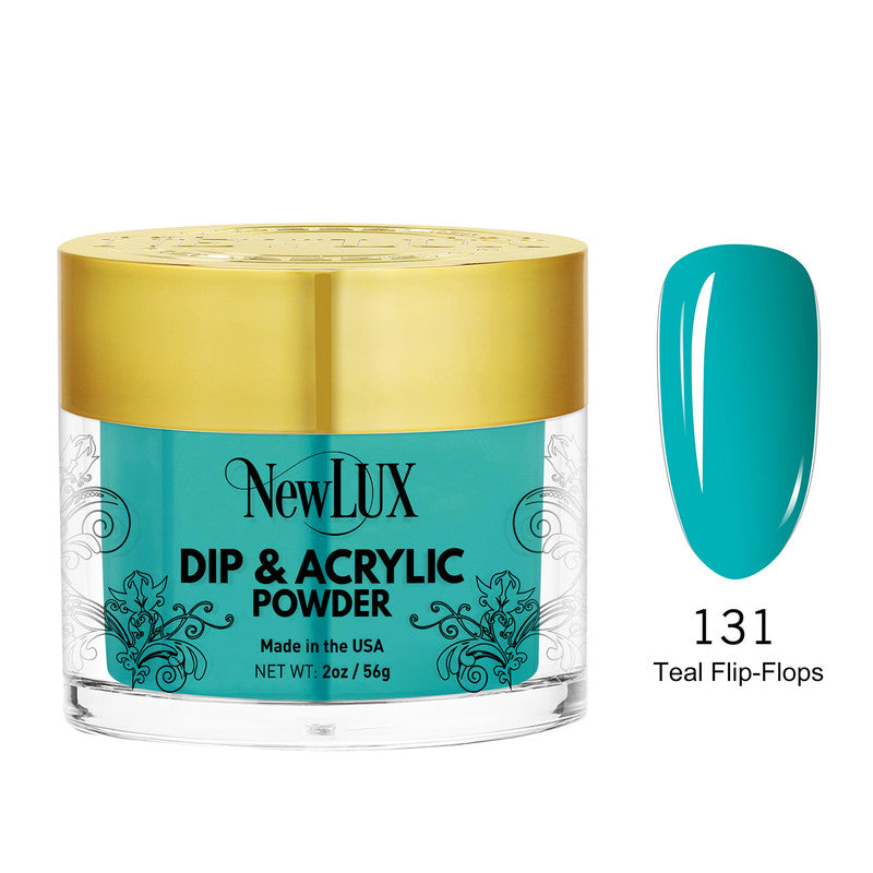 NewLux Dip & Acrylic 2oz - #131 Teal Flip-Flops