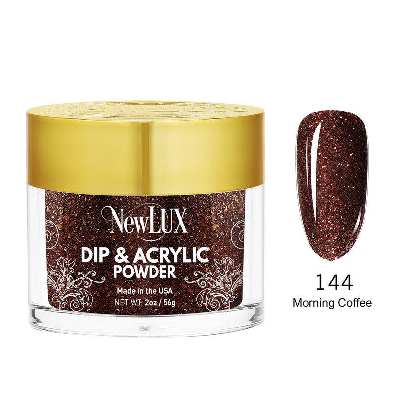 NewLux Dip & Acrylic 2oz - #144 Morning Coffee