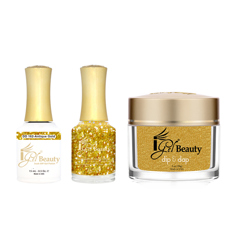 iGel Combo (Duo+DIP) - DD162 Antique Gold