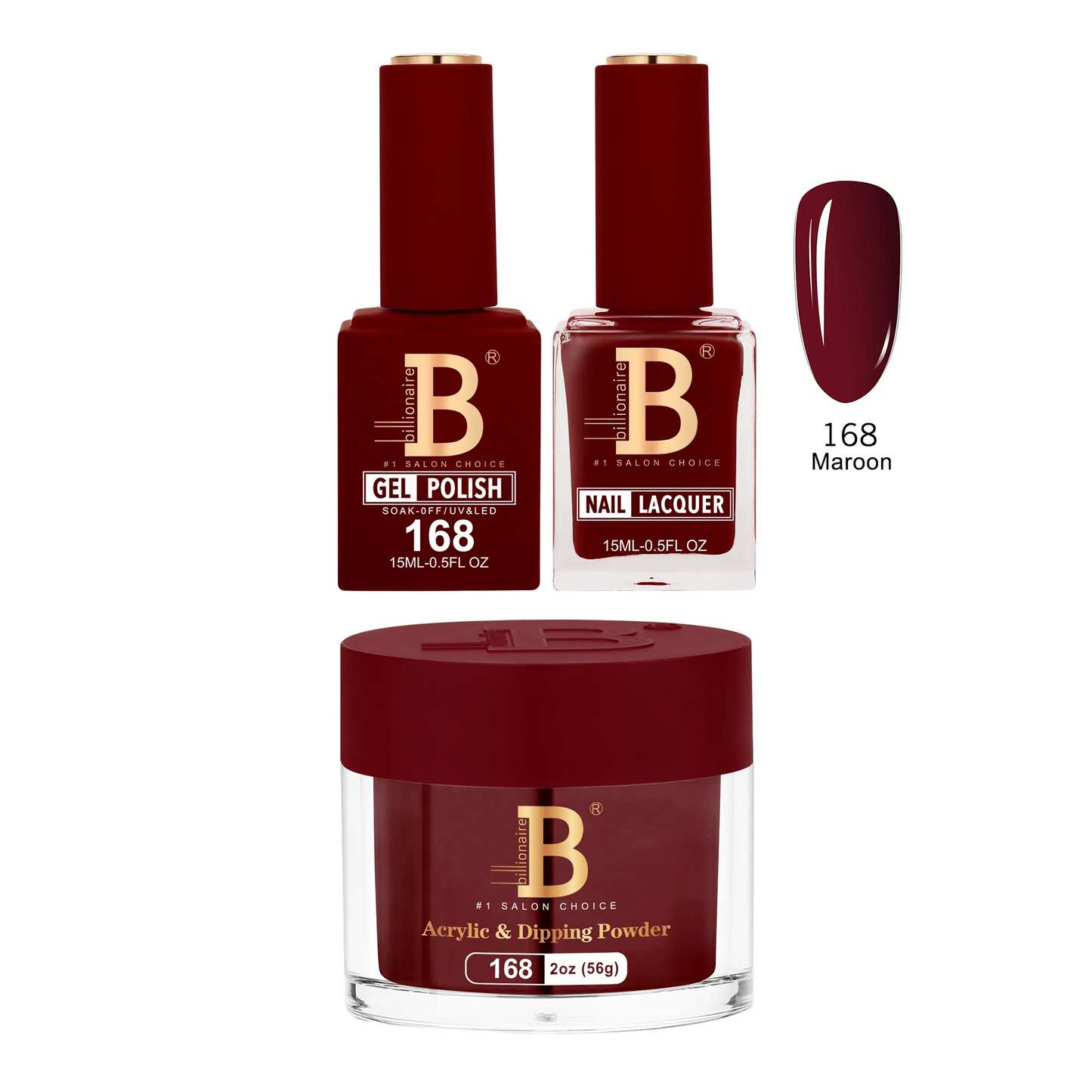 Billionaire Trio Imperial 168 Maroon