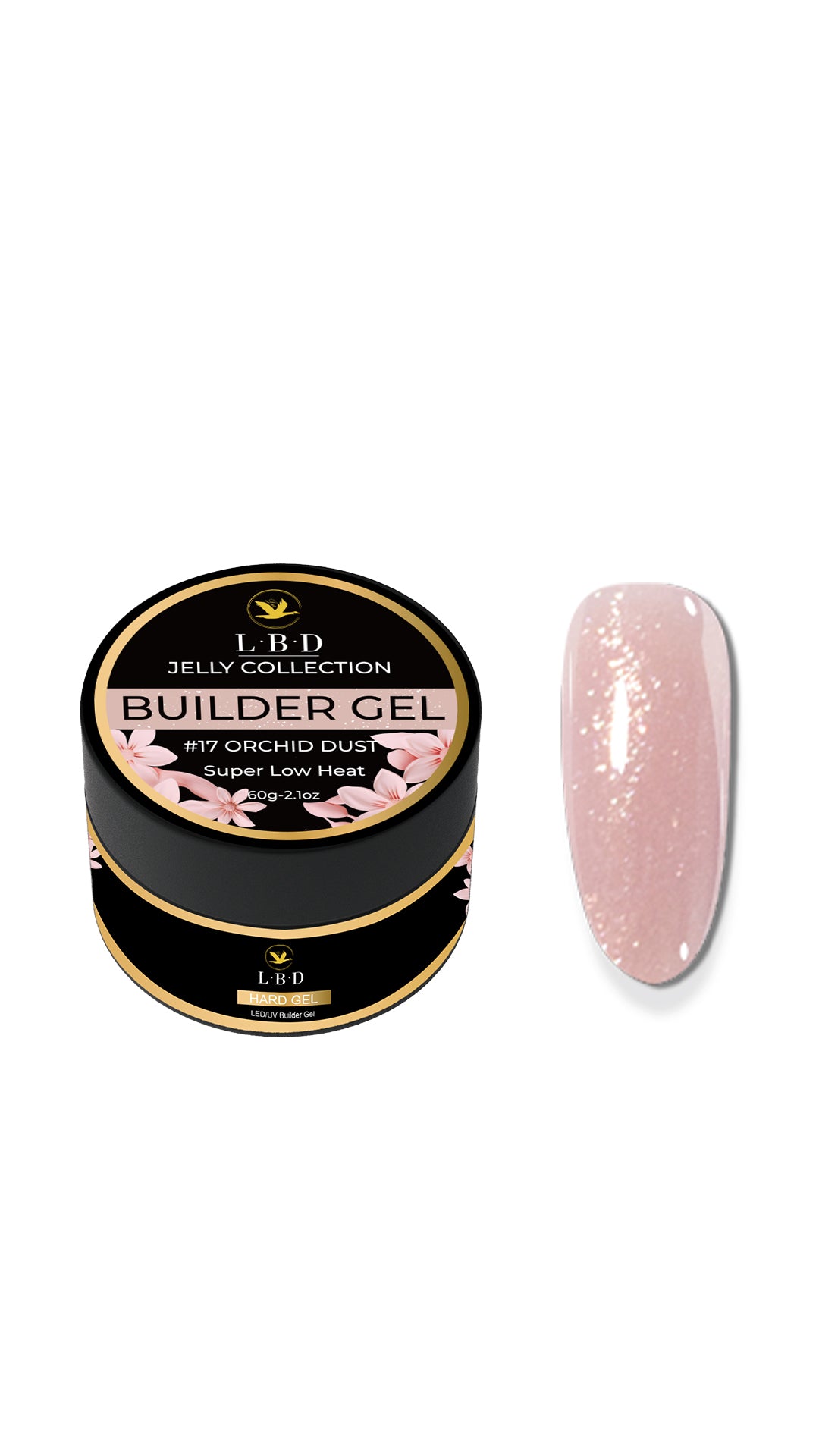 LBD Jelly Builder Gel - #17 ORCHID DUST