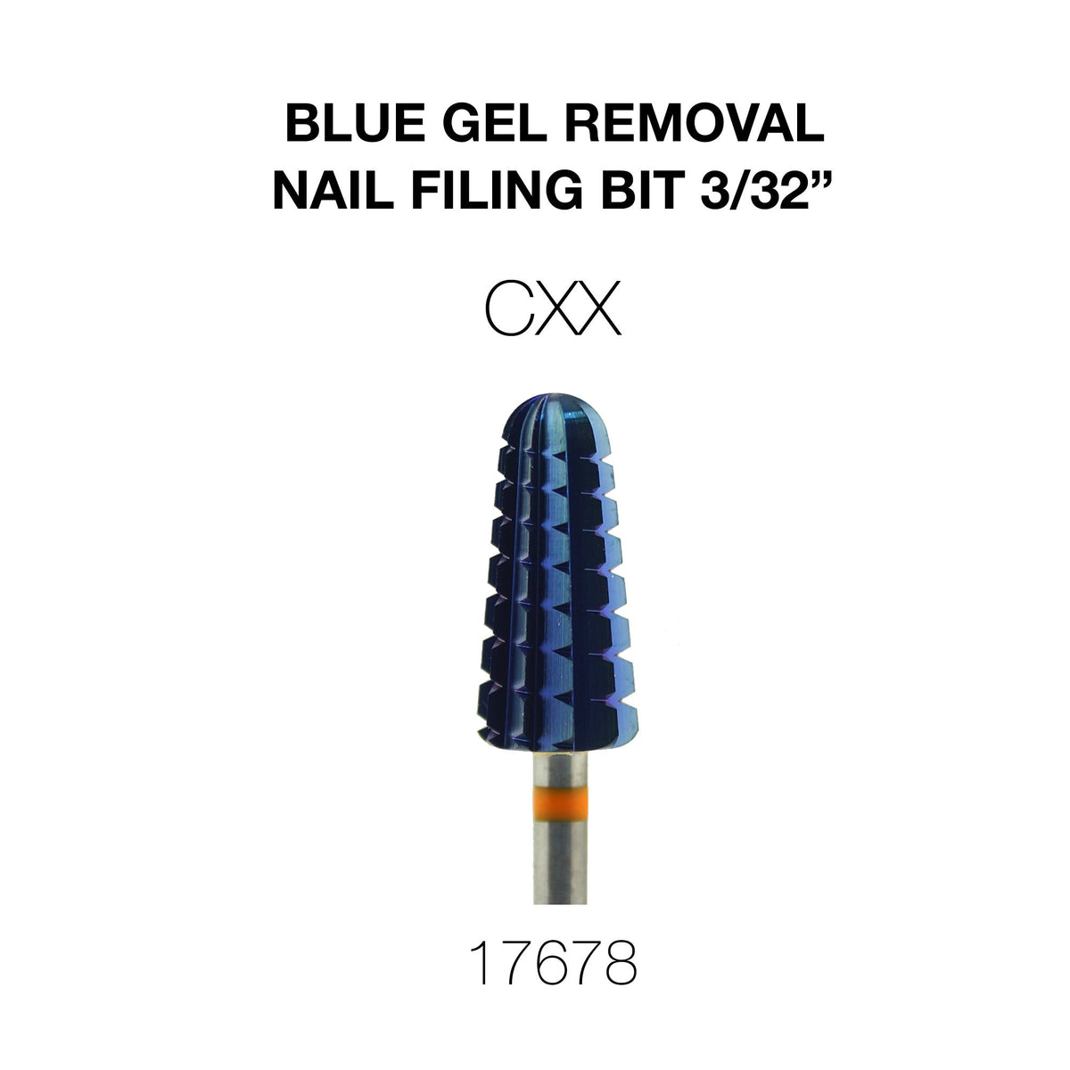 Creation Blue Gel Removal Nail Filing Bit 3/32"