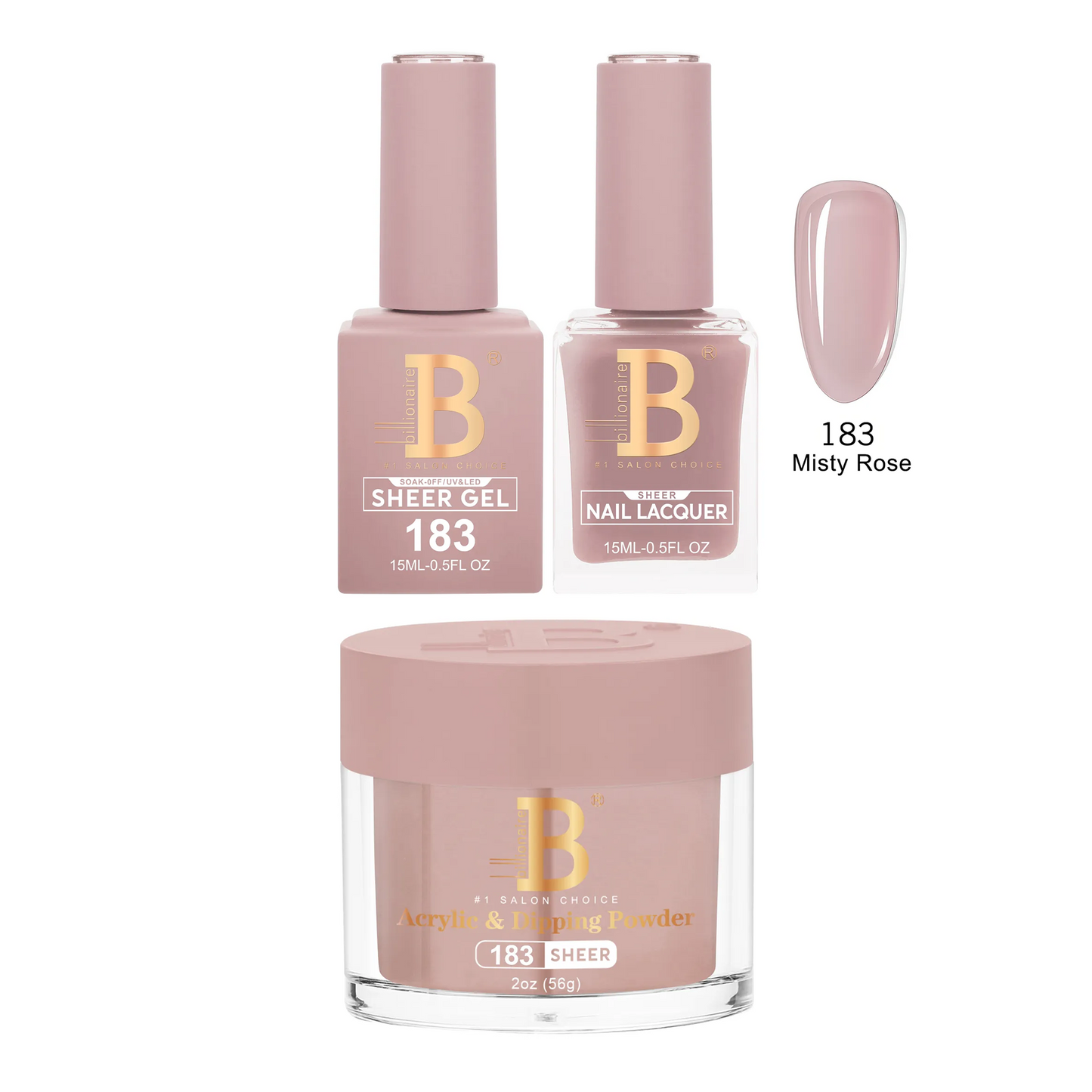 Billionaire Trio Imperial 183 Misty Rose