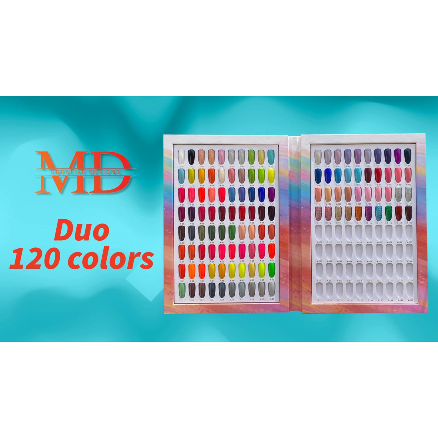 MD DUO Collection 120 color Gel + 1 sample colors $499 option Gel + Dip + 2 sample colors $999
