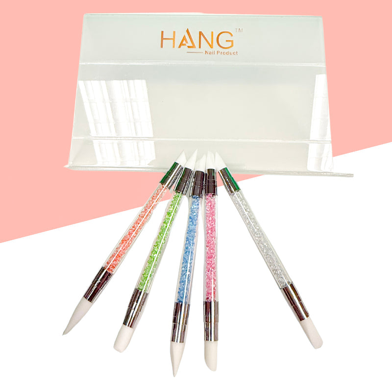 Silicon Brush Set (5pcs/bag) | Nail Art Tools for Smooth Application