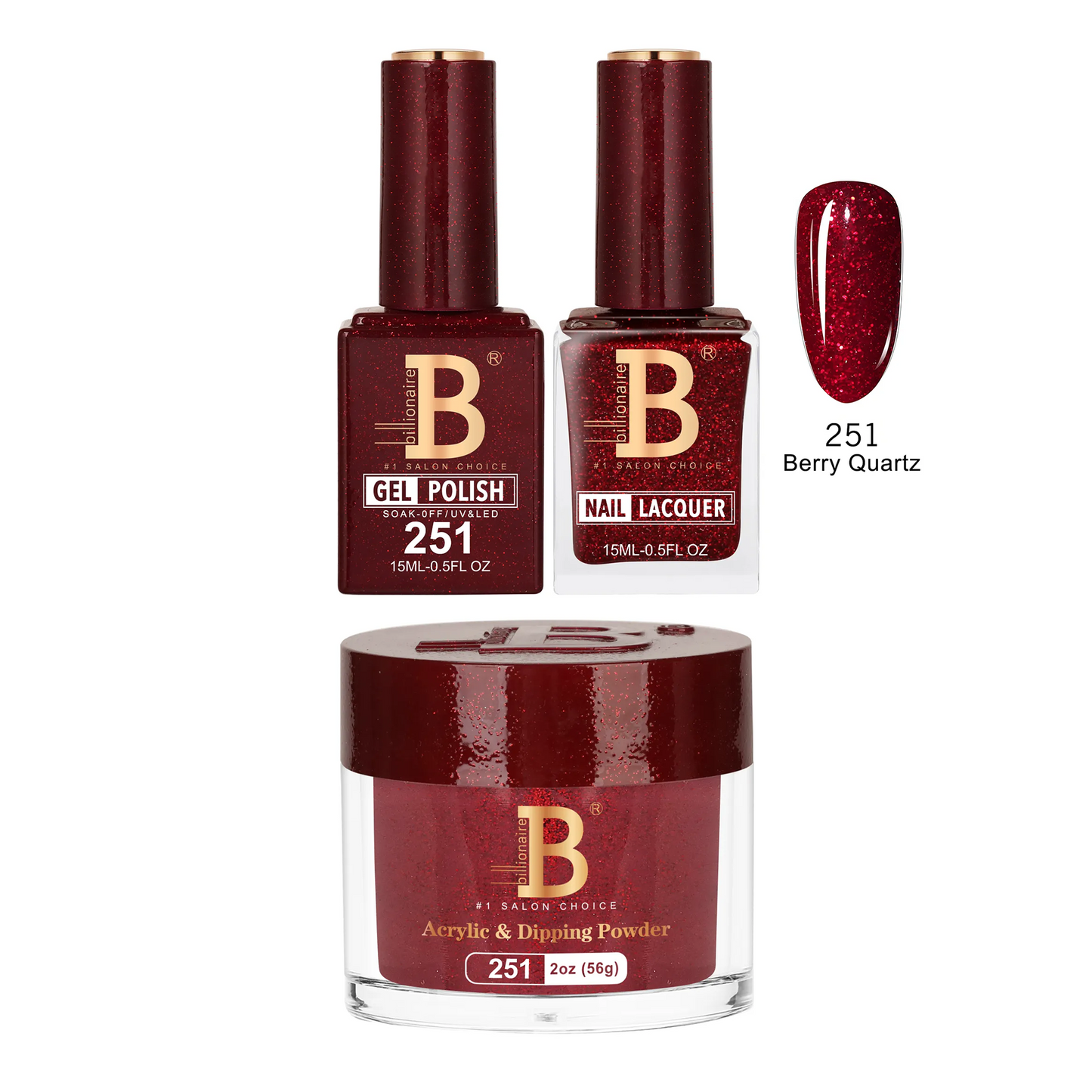 Billionaire Trio Imperial 251 Berry Quartz