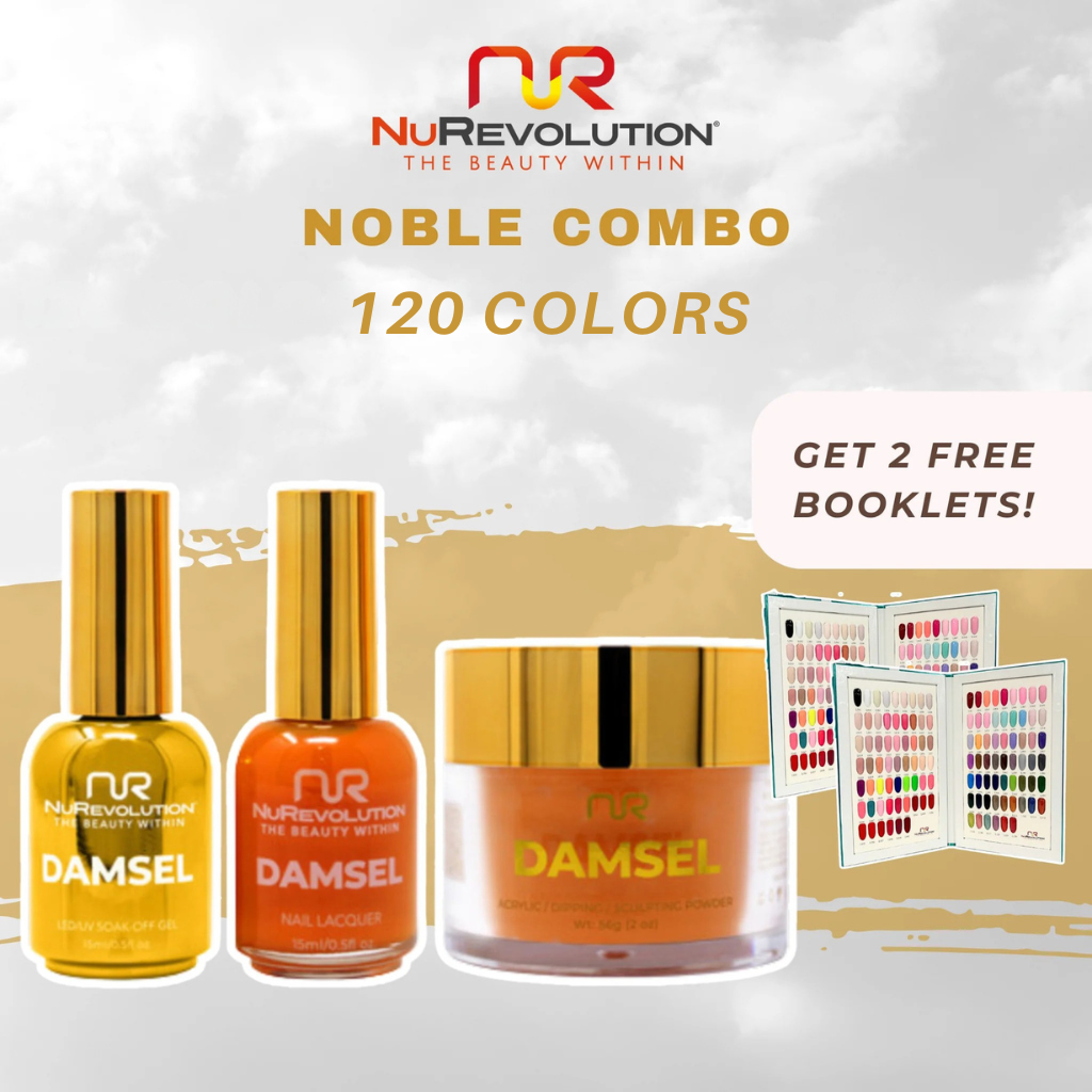 NUREVOLUTION Noble Collection: 120 colors Combo Trio - free 2 color books