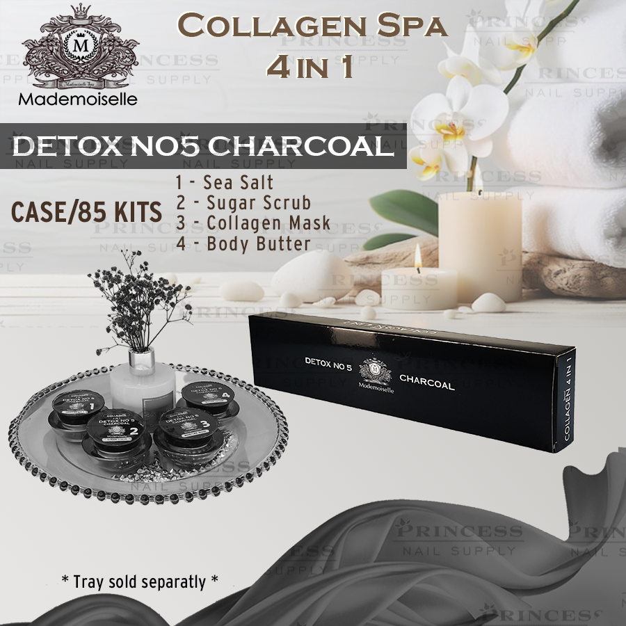 Mademoiselle Collagen Spa 4in1 Detox Charcoal No.5 Case/85 Kits (Net1.45/kit)