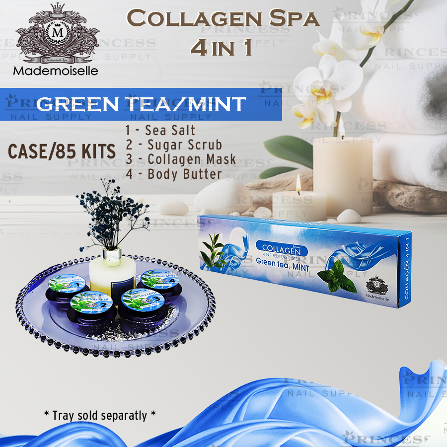 Mademoiselle Collagen Spa 4in1 Green Tea/Mint Case/85 Kits (Net1.45/kit)