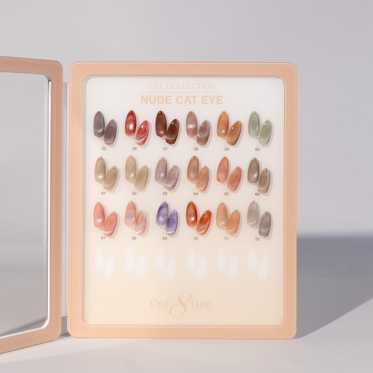 Cre8tion Cat Eye Gel Nude Collection Kit - 18 Colors