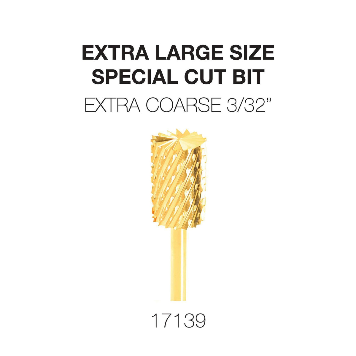 Cre8tion Extra Large Size - Special Cut Bit 3/32" Gold