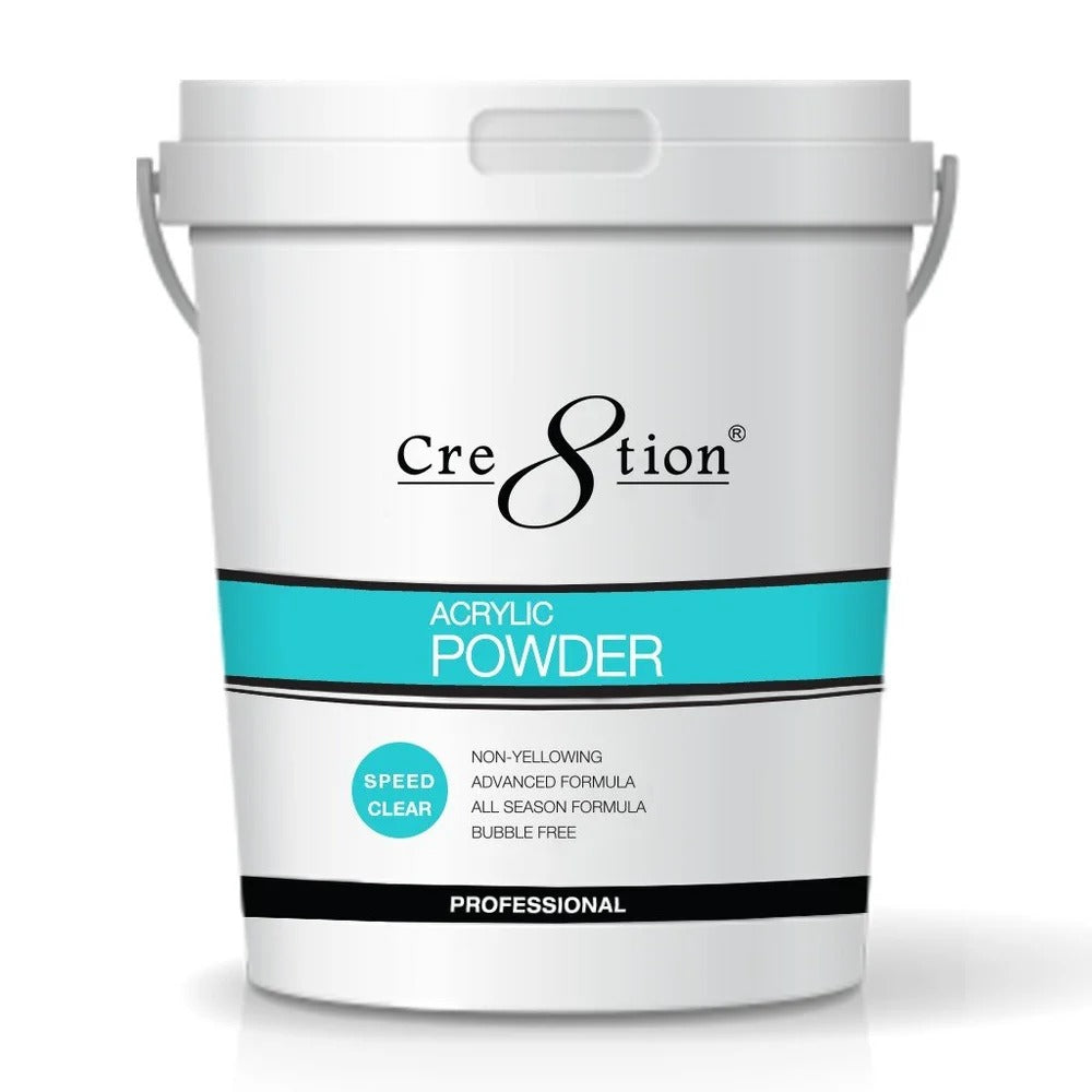 Cre8tion Acrylic Powder Fast Dry For Winter Season - Speed Clear
