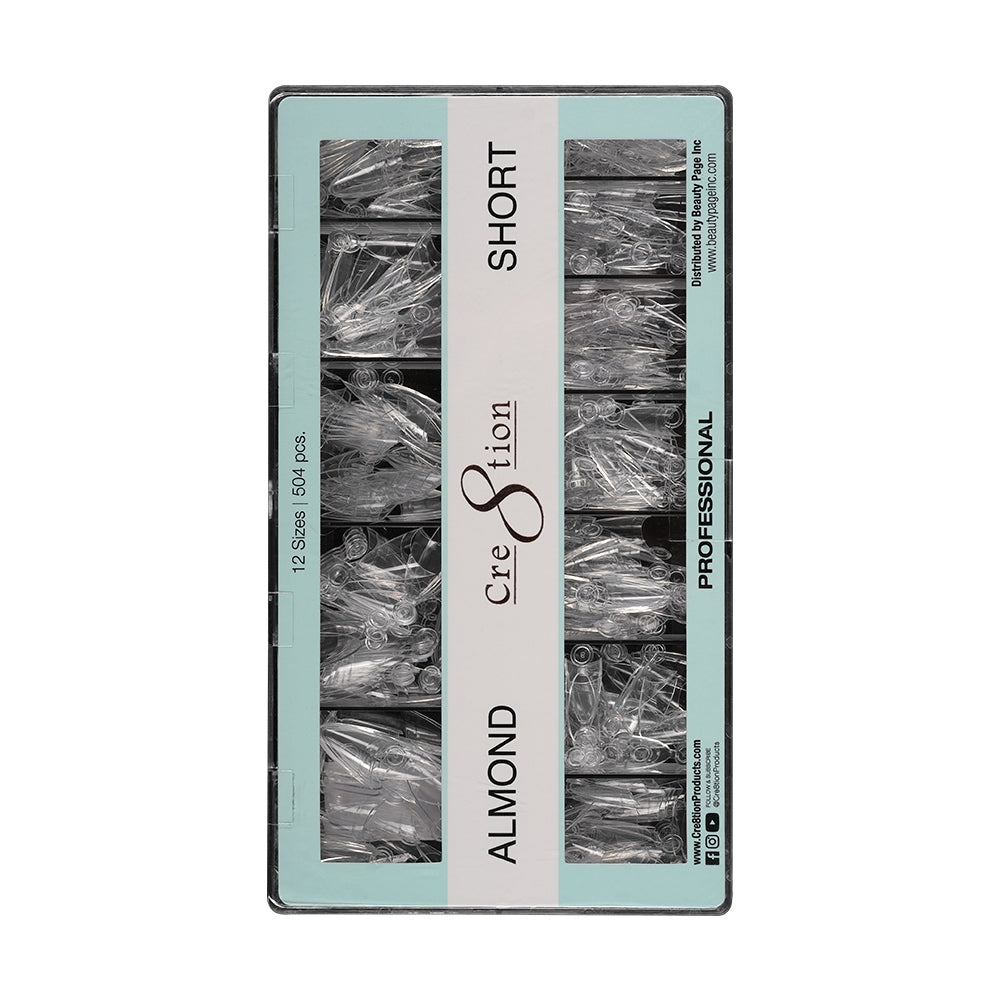 Cre8tion Special Shape Tip Almond Clear - Short