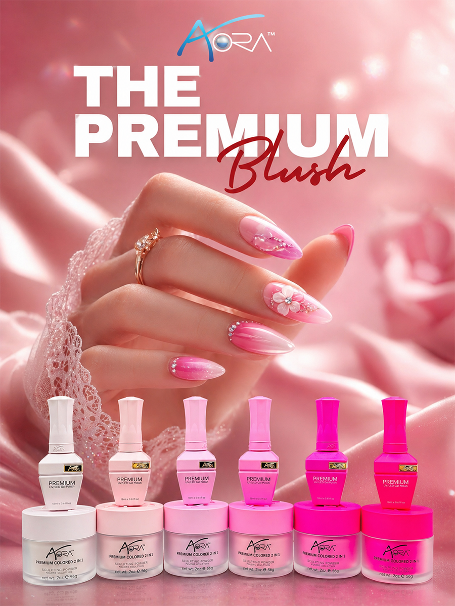 Aora Premium Blush Collection #19 - #24 = 6 colors Gel Polish