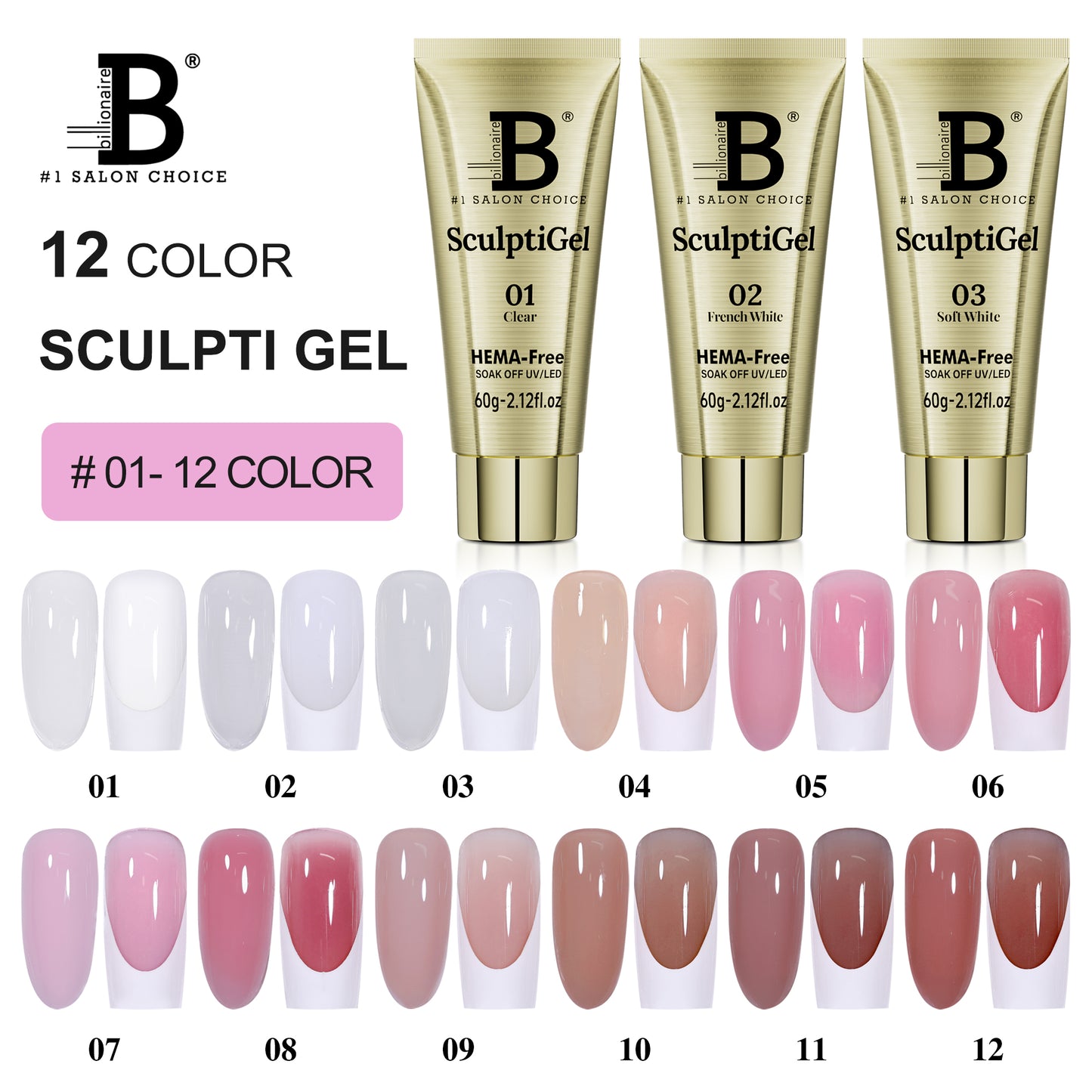 Billionaire Sculptigel SET 12 Colors