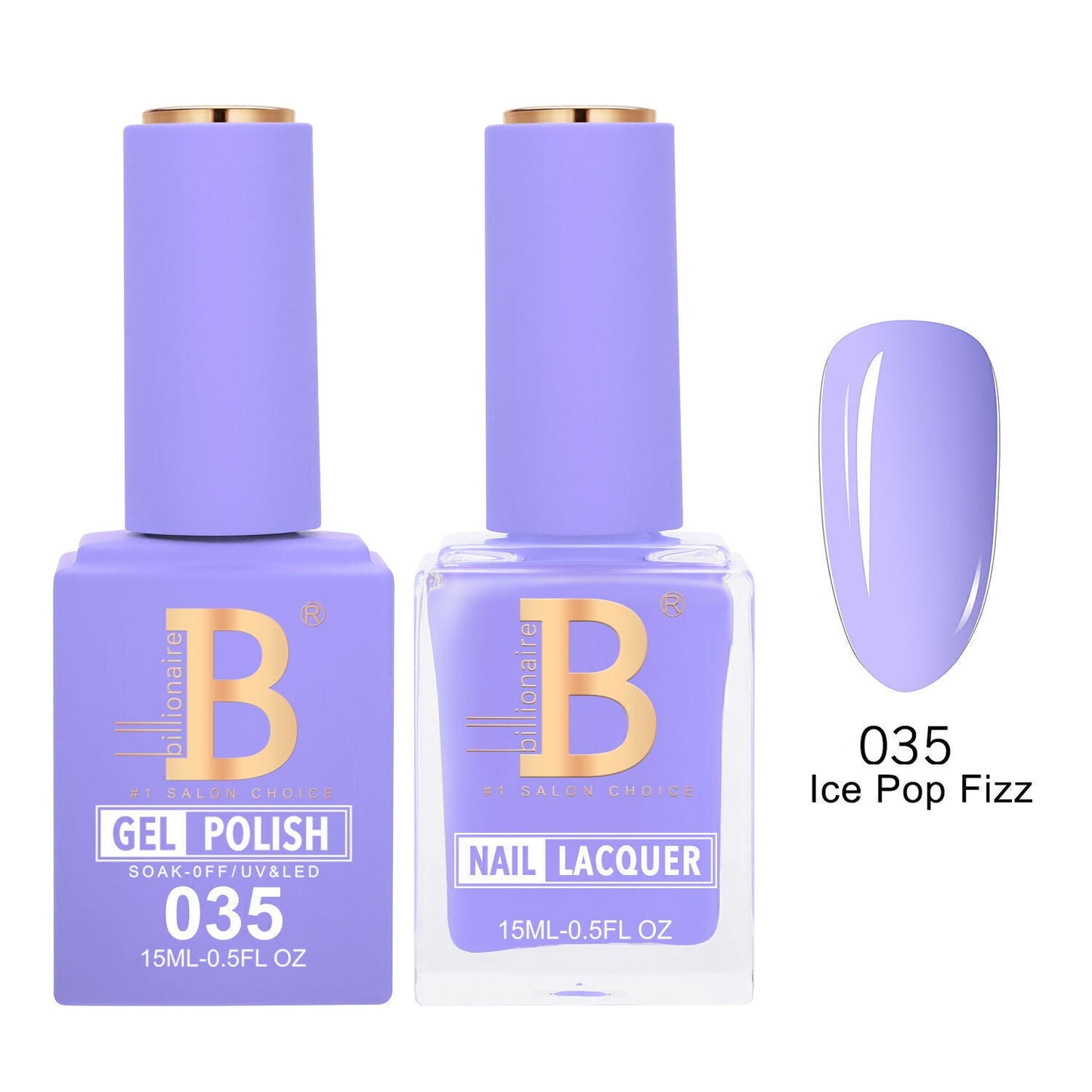 Billionaire 035 Ice Pop Fizz - Imperial Collection Gel & Lacquer Duo 15ml
