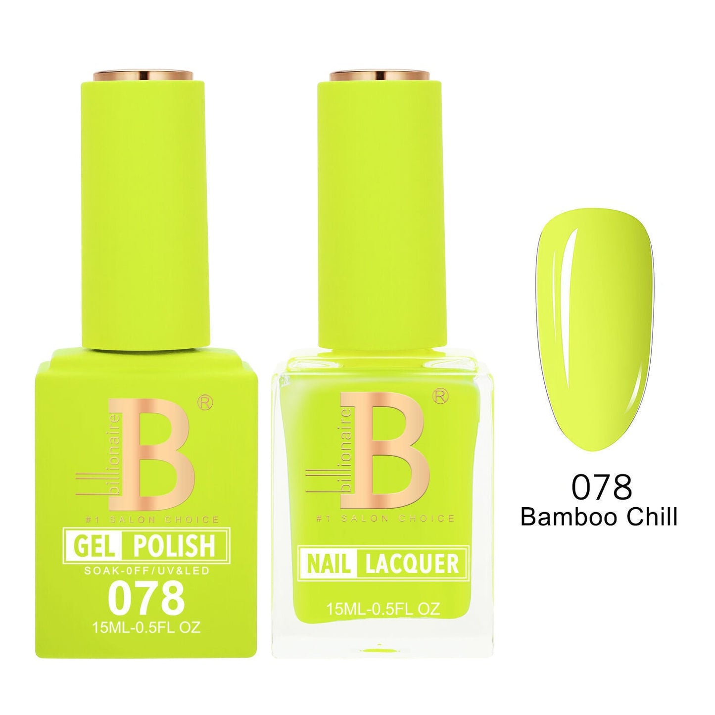 Billionaire 078 Bamboo Chill - Imperial Collection Gel & Lacquer Duo 15ml
