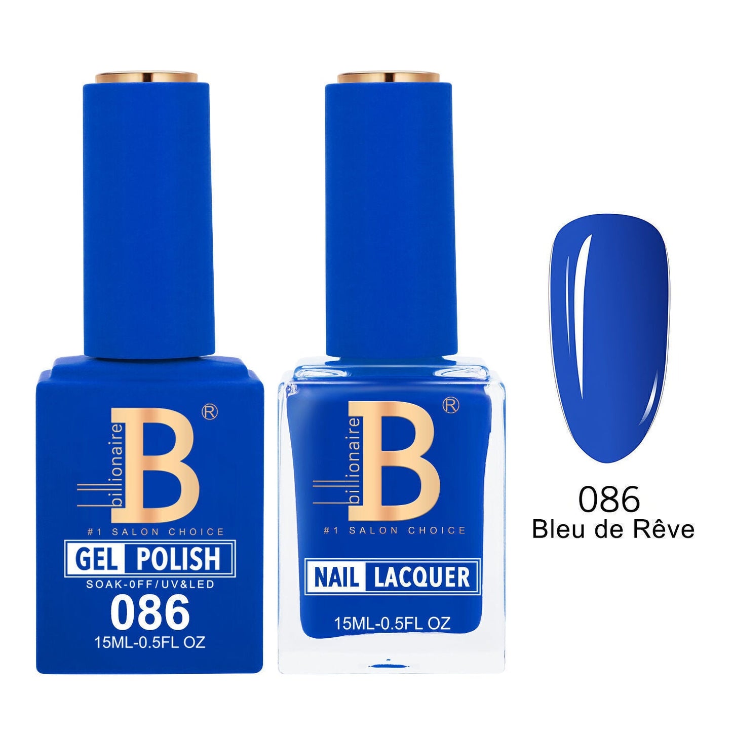 Billionaire 086 Bleu de Rêve - Imperial Collection Gel & Lacquer Duo 15ml