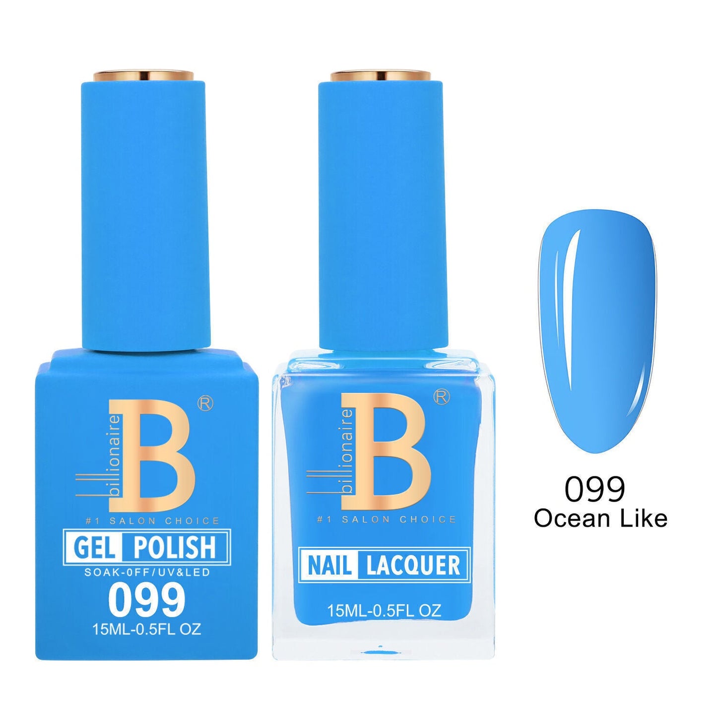 Billionaire 099 Ocean Like - Imperial Collection Gel & Lacquer Duo 15ml
