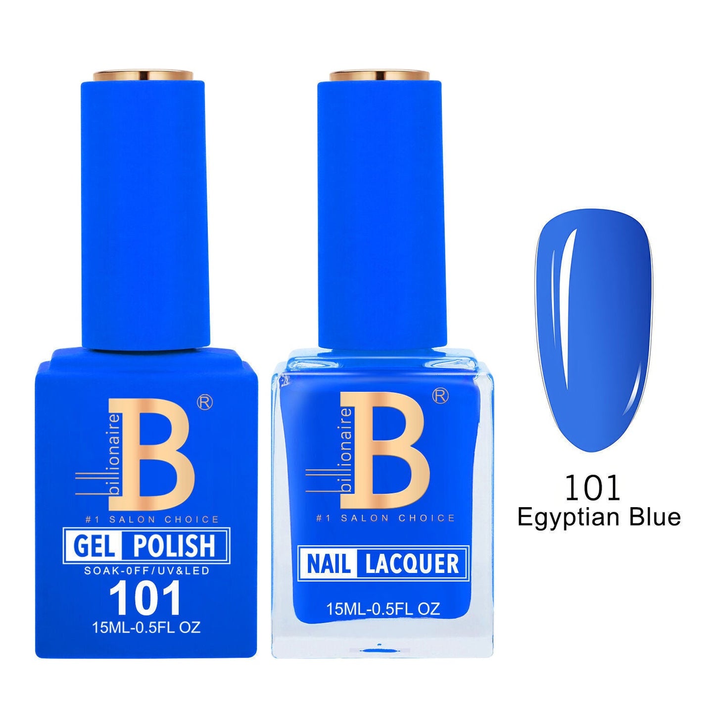Billionaire 101 Egyptian Blue - Imperial Collection Gel & Lacquer Duo 15ml