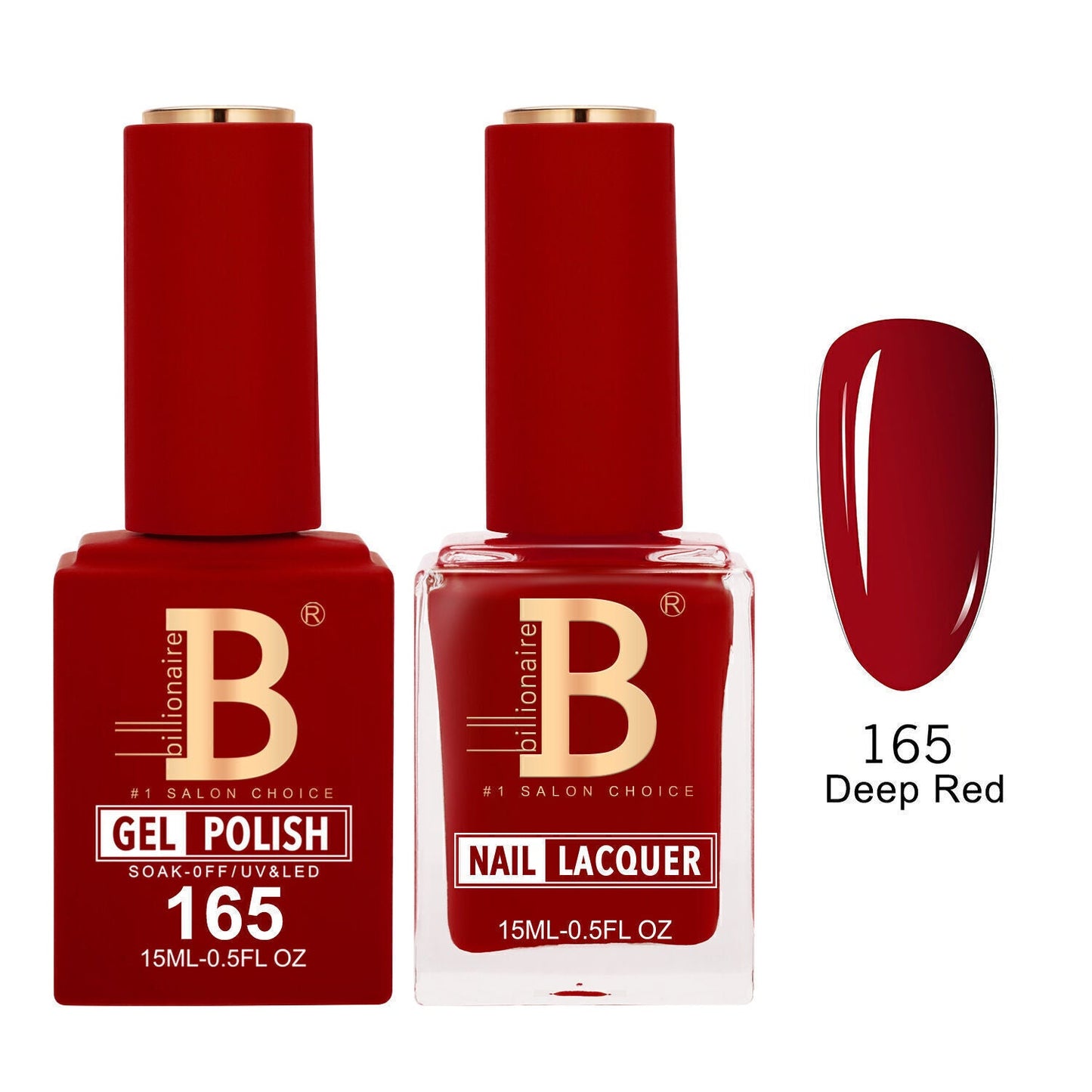 Billionaire 165 Deep Red - Imperial Collection Gel & Lacquer Duo 15ml