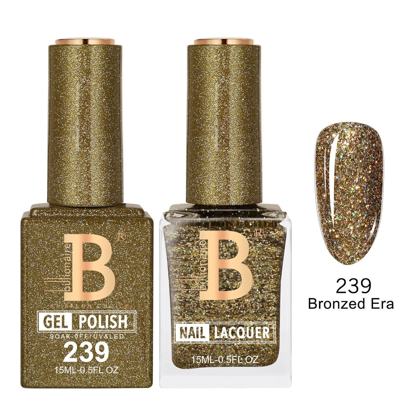 Billionaire 239 Bronzed Era - Imperial Collection Gel & Lacquer Duo 15ml