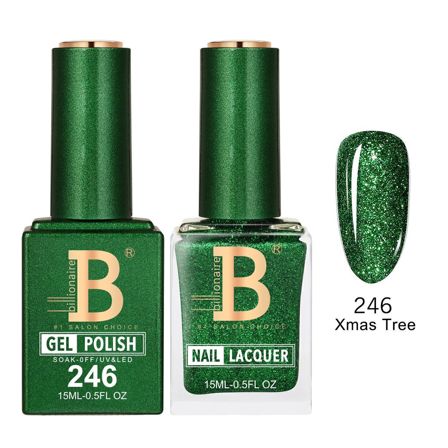 Billionaire 246 Xmas Tree - Imperial Collection Gel & Lacquer Duo 15ml