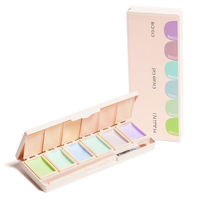 Mahni Cream Gel Palette/6 colors: #13-18
