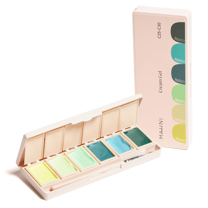 Mahni Cream Gel Palette/6 colors: #25-30