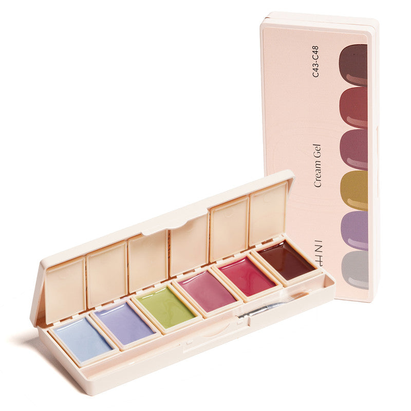Mahni Cream Gel Palette/6 colors: #43-48