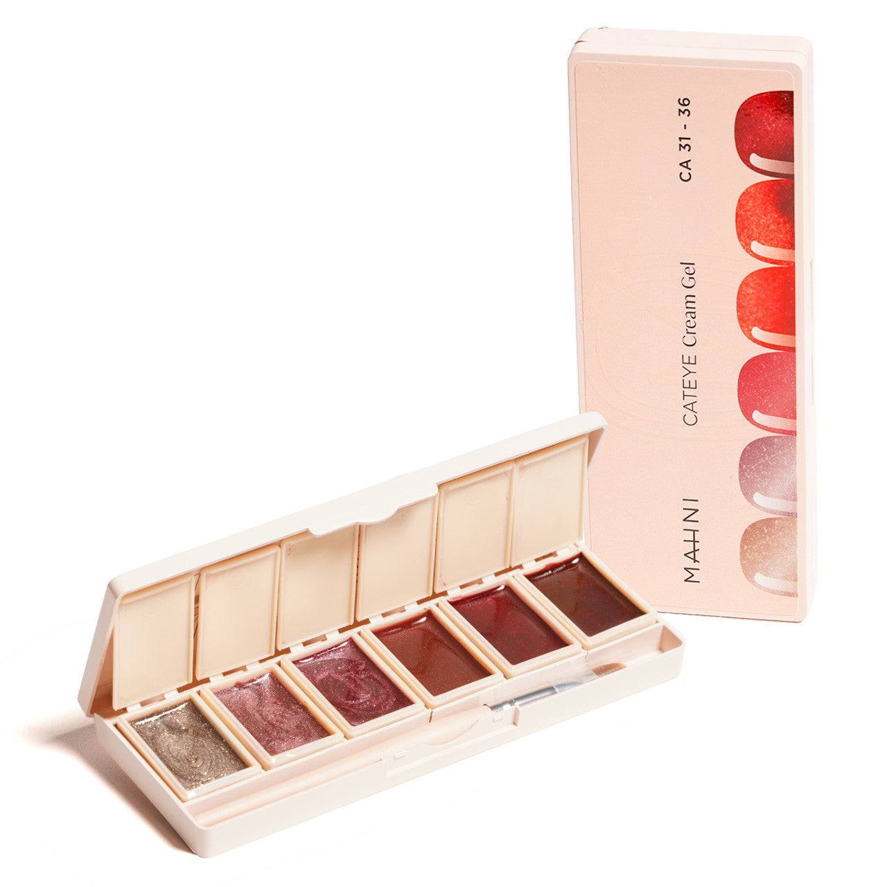 Mahni Cream Gel Glitter/Cat Eye Palette/6 colors: #31-36