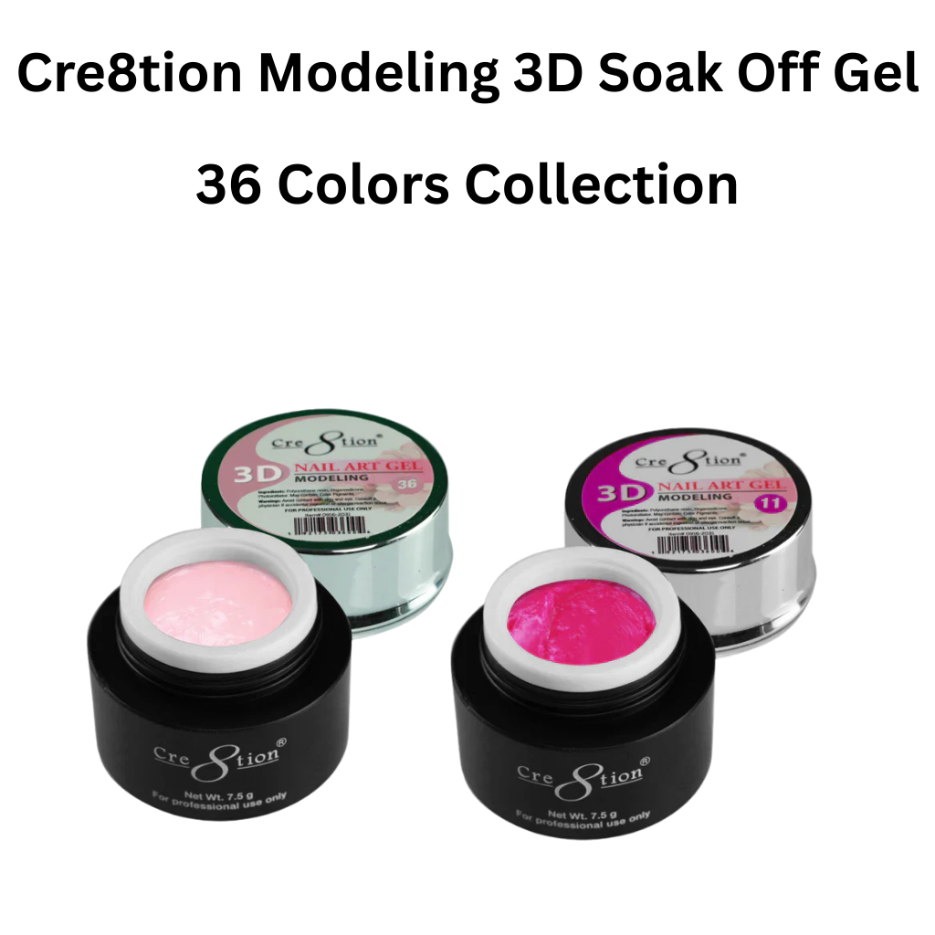Creation Modeling 3D Soak Off Gel 36 Colors Collection