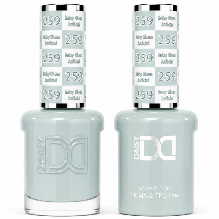 #259 - DND - Hema-Free & TPO-Free Gel & Lacquer - Baby Blues Judicial