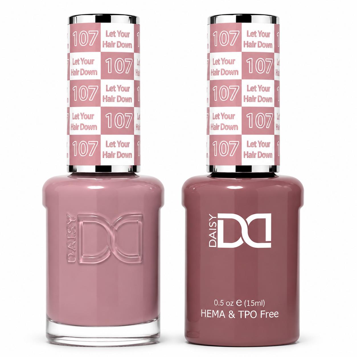 #107 - DND - Hema-Free & TPO-Free Gel & Lacquer - Let Your Hair Down