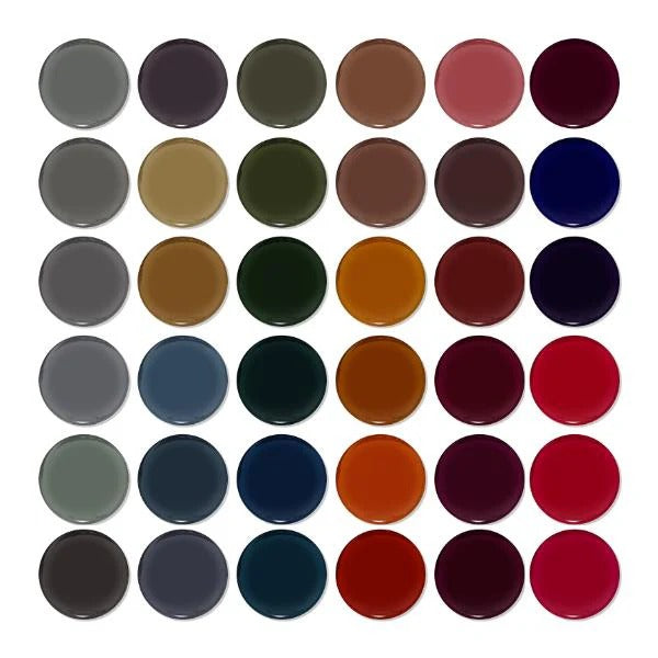 DND Duo Matching Color (HEMA/TPO Free) - 36 Colors Board 8 - School Of Sleek (#255 - #290) w/ 1 Color Chart