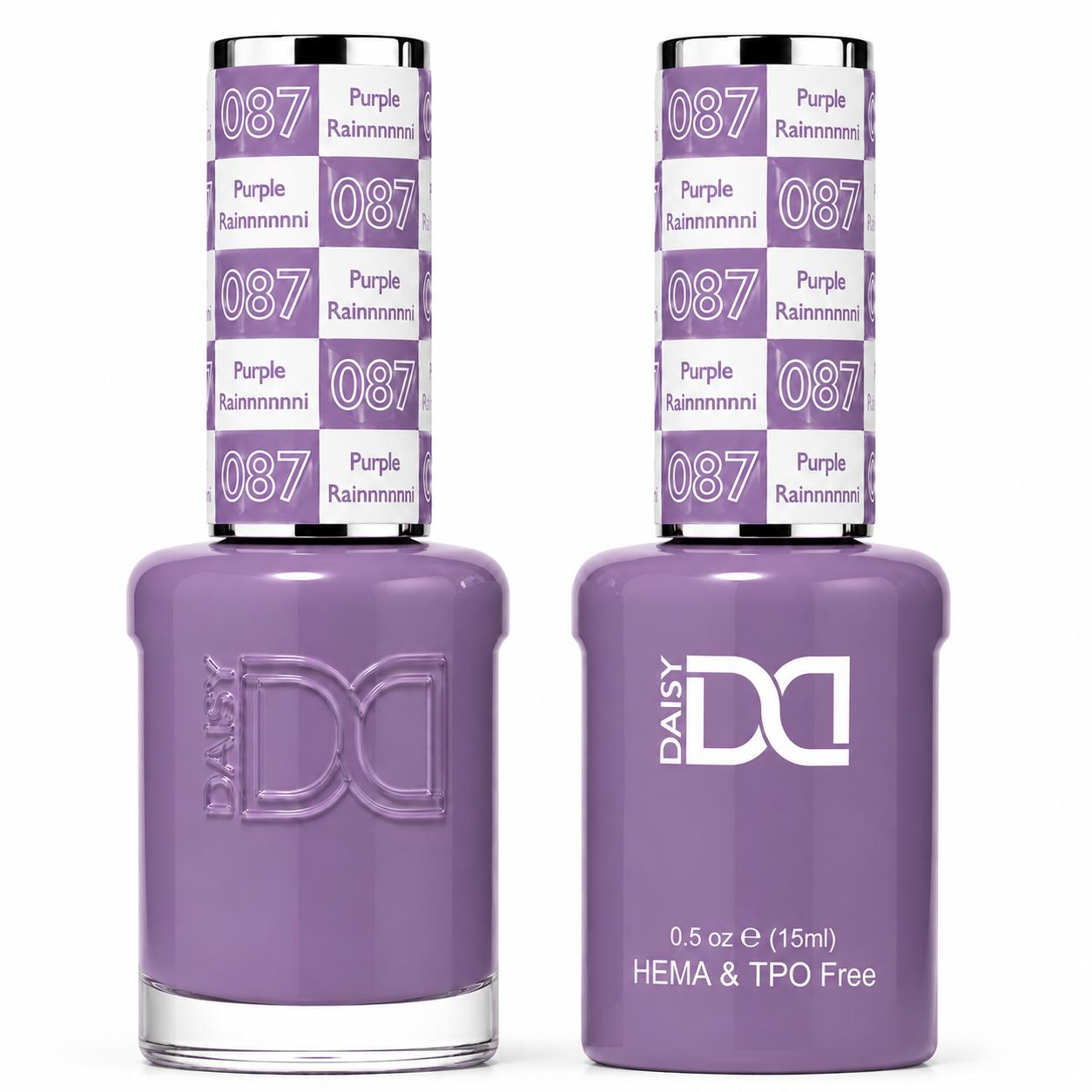 #087 - DND - Hema-Free & TPO-Free Gel & Lacquer - Purple Rainnnnnn