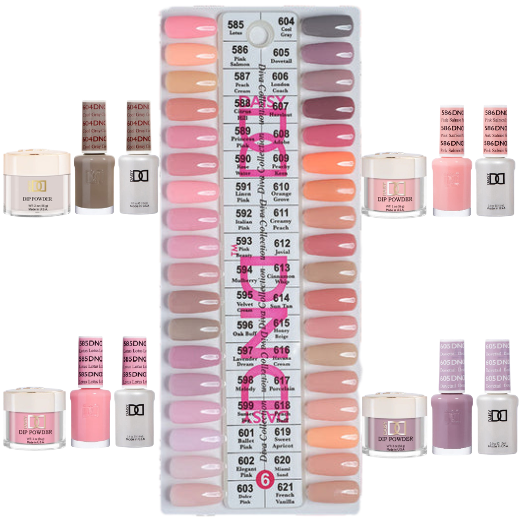 DND Trio by Set + Tip 6 ( 36 colors #585- #621)