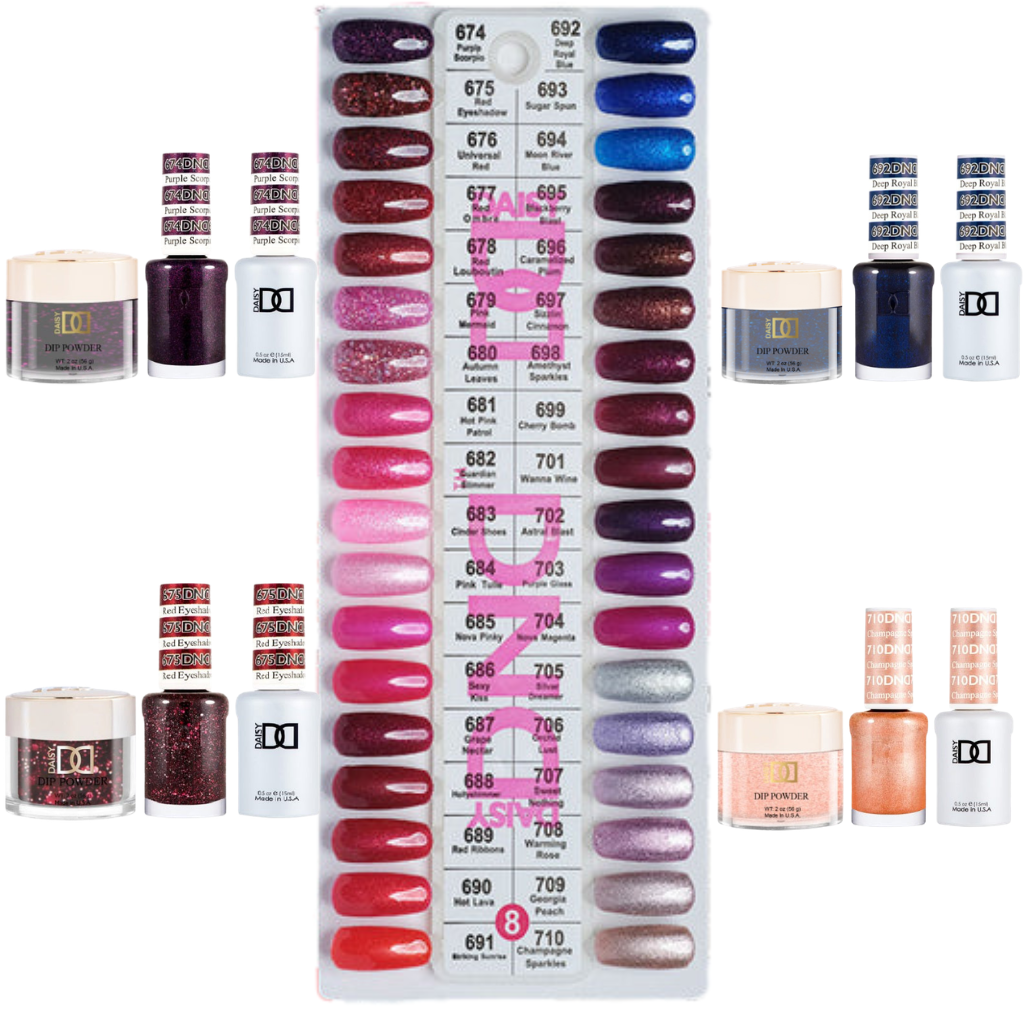 DND Trio by Set + Tip 8 ( 36 colors #674- #710)