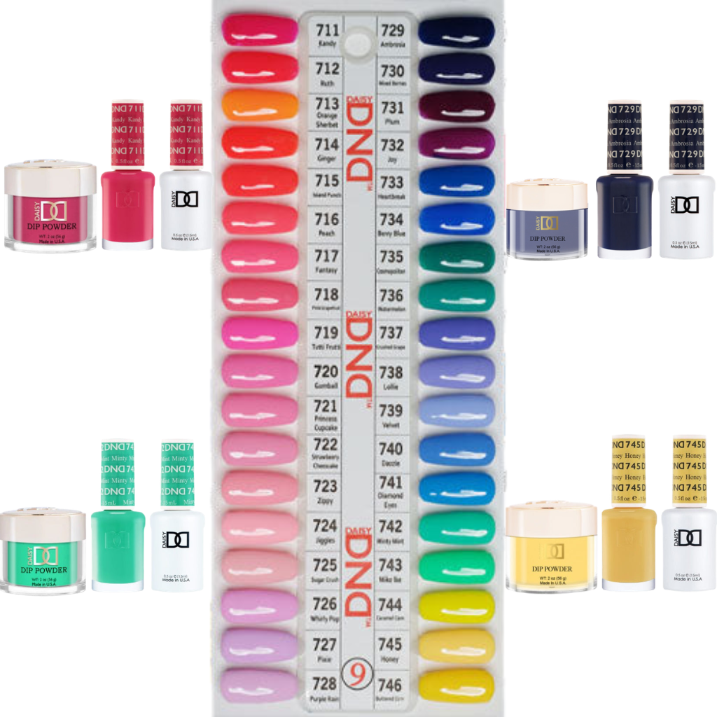 DND Trio by Set + Tip 9 ( 36 colors #711- #746)
