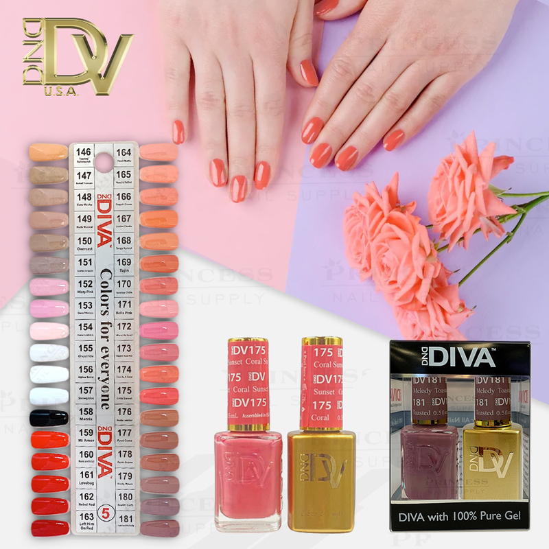 DND Diva Duo by Set + Tip 5 (36 colors #146- #181)