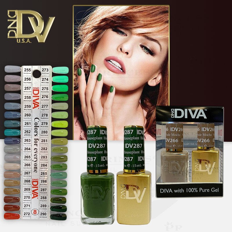 DND Diva Duo by Set + Tip 8 (36 colors #255 - #290)