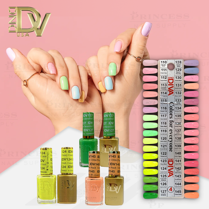 DND Diva Duo by Set + Tip 4 (36 colors #110 - #145)