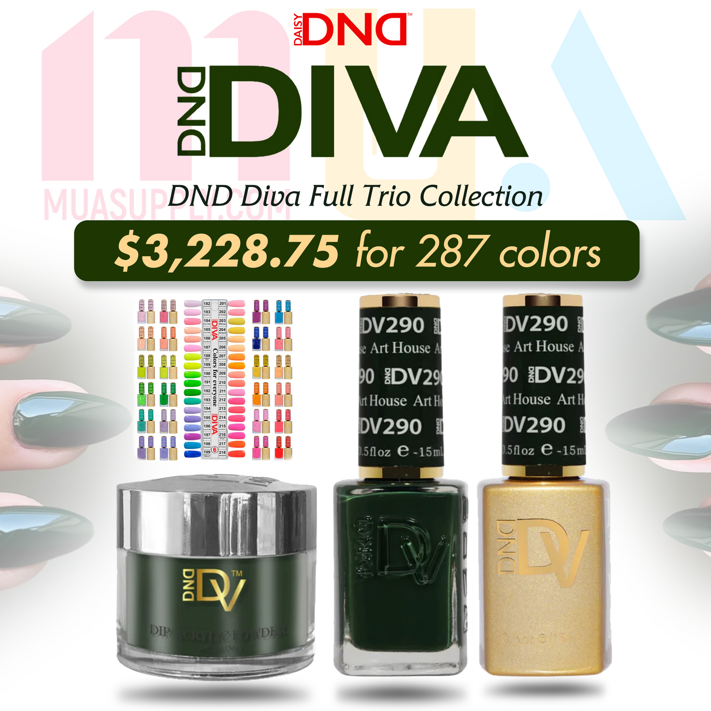 DND Diva Full Trio Collection - 287 Colors