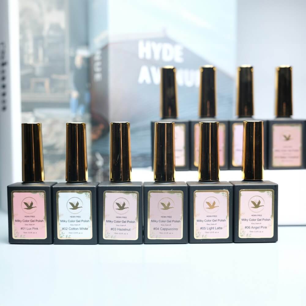 Milky Gel Color Polish Dream Collections for 12 Colors