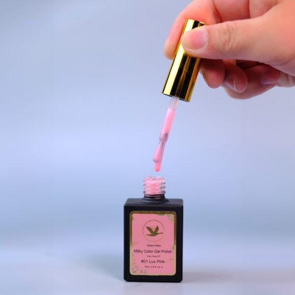 Milky Gel Color Polish – #01 Lux Pink