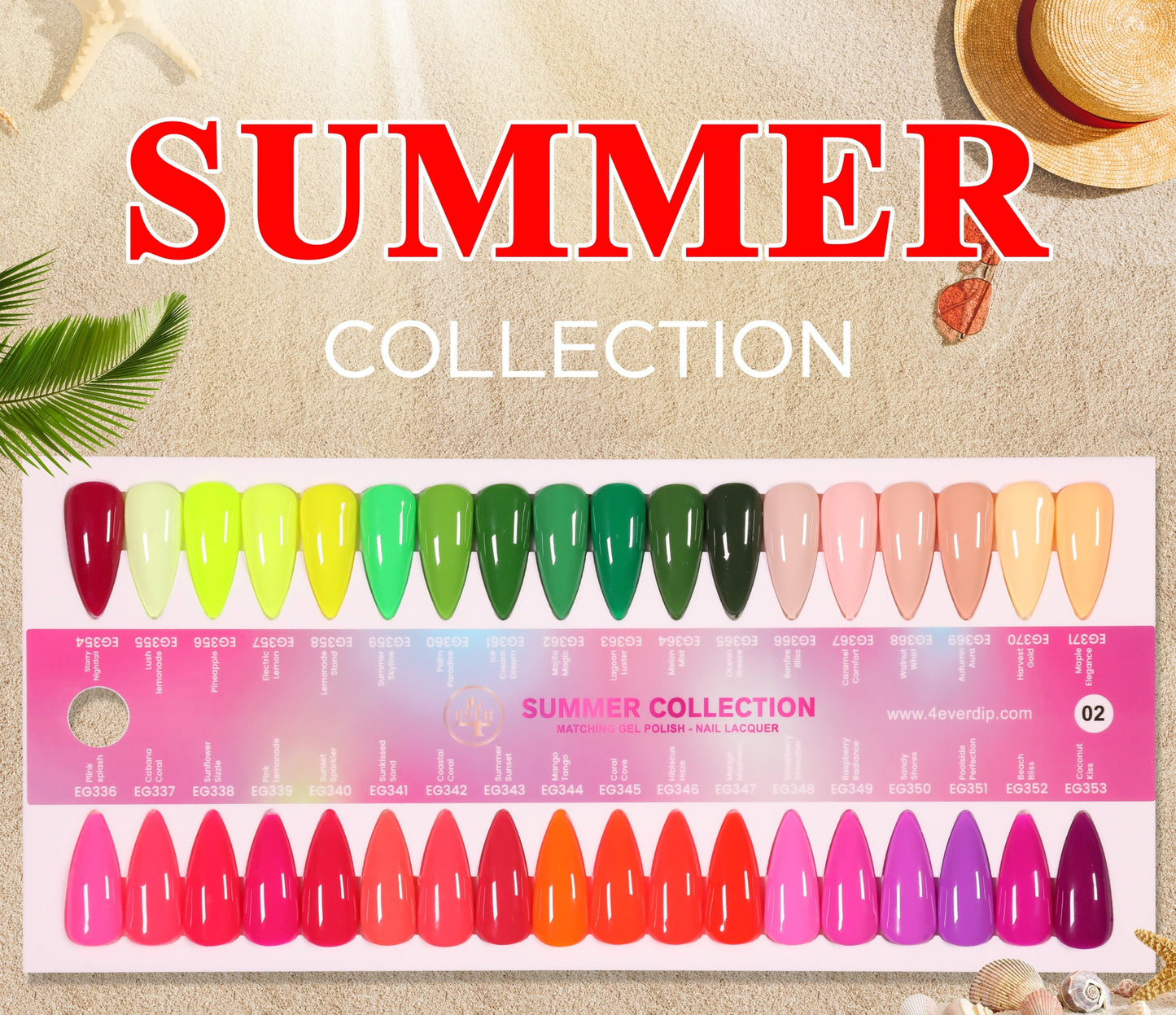 4EVER SEASON DUO Summer Collection 36 Color ( #336 - #371 )