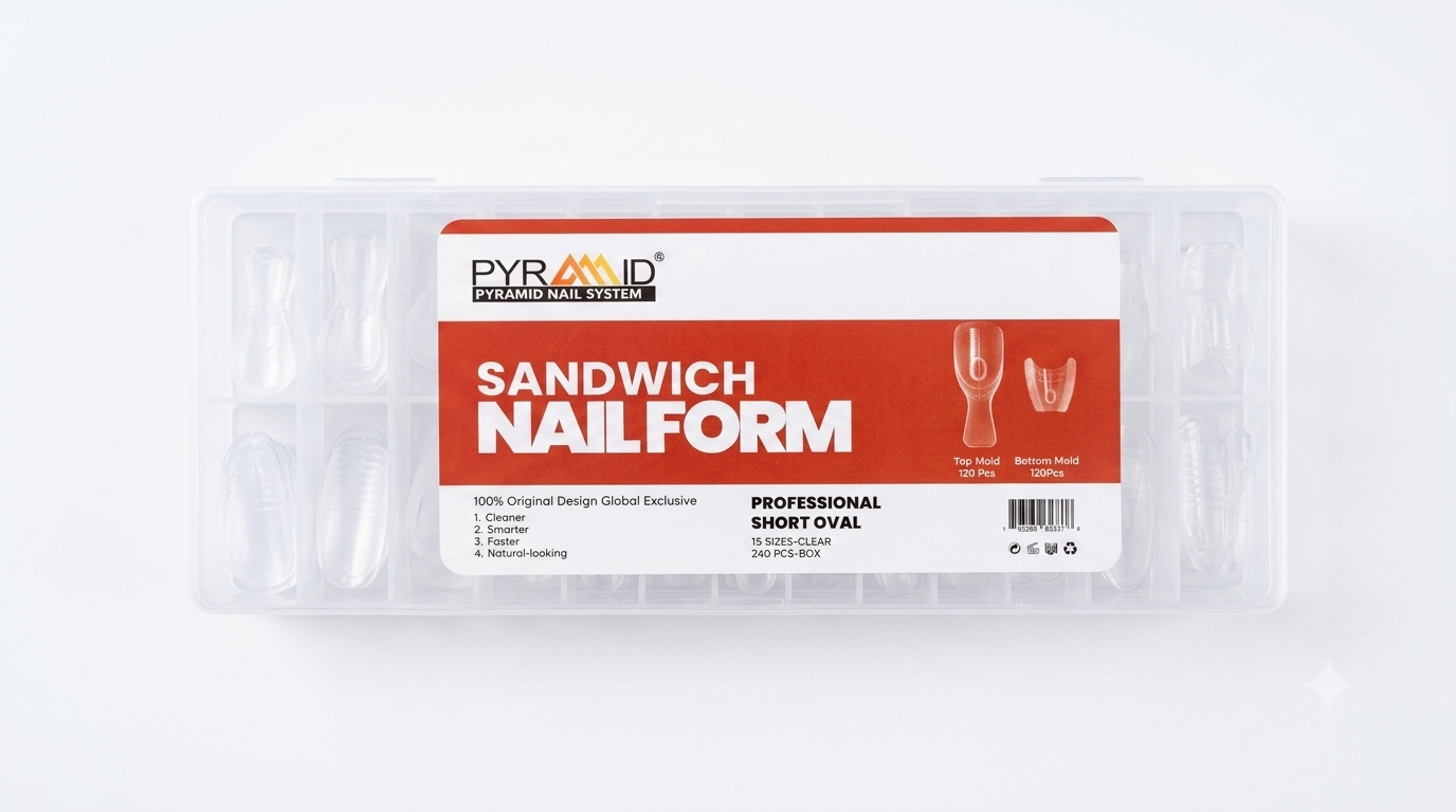 Pyramid PROFESSIONAL SHORT OVAL Nail Form 240pcs