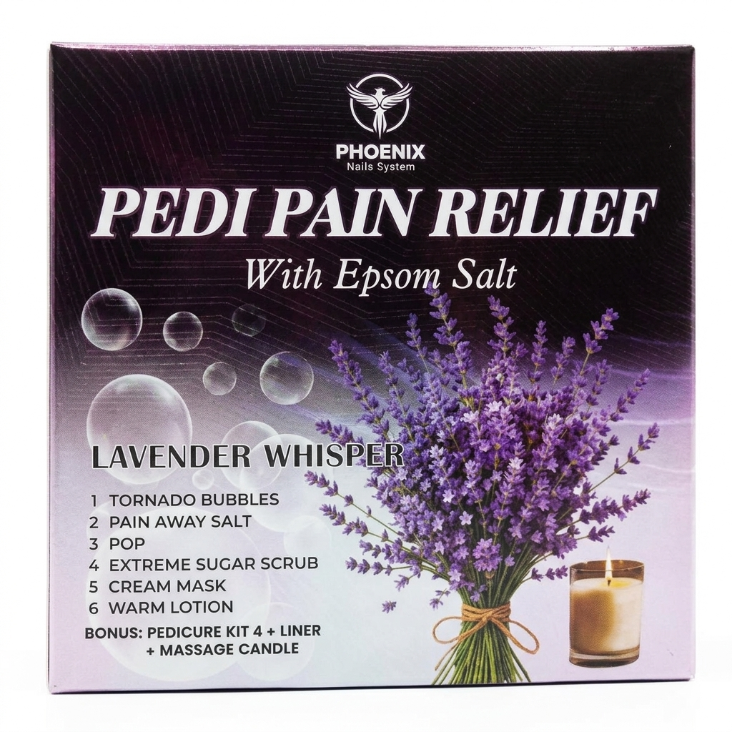 Phoenix Pedi Pain Relief With Epsom Salt 12 Step - Lavender Whisper